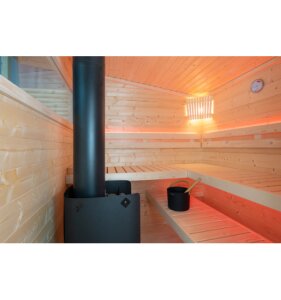 Sentiotec Aussensauna Gartensauna Scala Large 407 x 283 cm