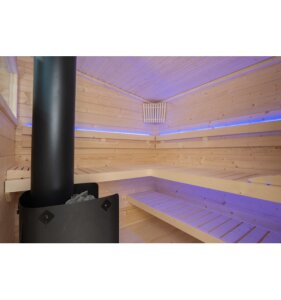 Sentiotec Aussensauna Gartensauna Scala Medium 321 x 283 cm