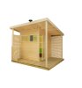 Sentiotec Aussensauna Gartensauna Scala Medium 321 x 283 cm