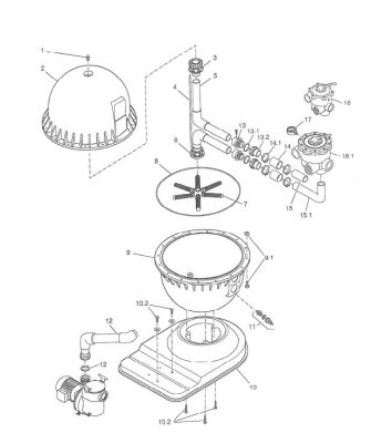 MTH Supraplast Filterbehälterduchführung Innen 2 Stück