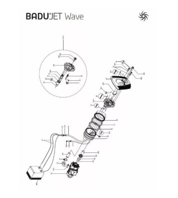 Speck Pneumatik-Taster für Wave Gegenschwimmanlage
