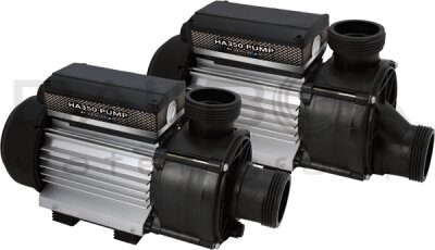 Massagepumpe HA 350 0.68 kW schwarz 220-240V 50Hz Whirlpool Pumpe pneumatic Abflussanschluss
