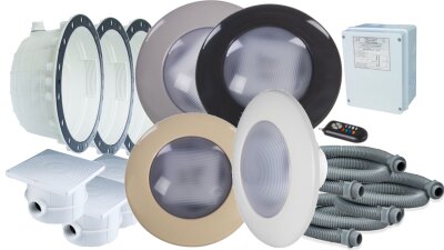 Astralpool Aquasphere Komplett LED RGB Einsatz Für PAR56 Einbaunische Komplettset