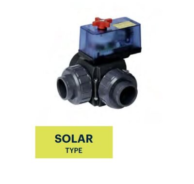 Praher 3-Wege Kugelhahn S4 3W T-Kugel d50 mm tpe EO510 ECO 230VAC Solar