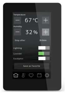 Tylö Crown Combi Elite 6 - 10 kW Saunaofen mit Saunasteuerung Elite Cloud grau