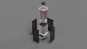 Tylö Crown Combi Elite 6 - 10 kW Saunaofen mit Saunasteuerung Elite Cloud grau