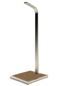 Ideal Eichenwald Dusche Ibiza WPC mit Fußbetätigung