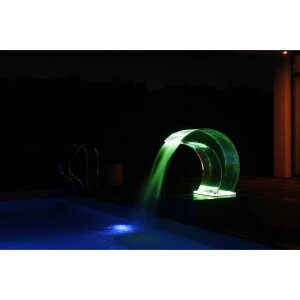 Ideal Eichenwald Schwalldusche Tropic LED Acrylglas | zum Aufdübeln oder einbetonieren