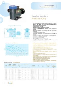 Filterpumpe NAUTILUS  8 m³/h  230 V ozon- und meerwasserbeständig