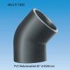PVC Reduzierwinkel 45° Ø 63 x 63 - 50 mm