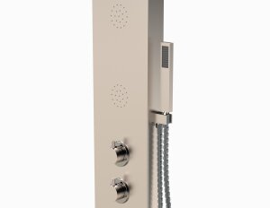 Ideal Eichenwald Warmwasserdusche Samoa Edelstahl