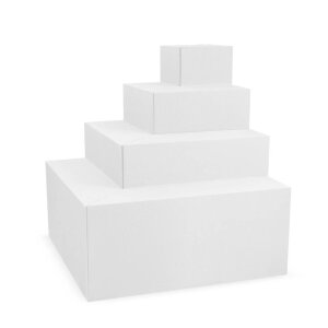 TrendStone Ecktreppe Smart 118 x 118 cm | H 128 cm 4-stufig für Beckentiefe 150 cm | Polystyrol | Kunststoffbeschichtung