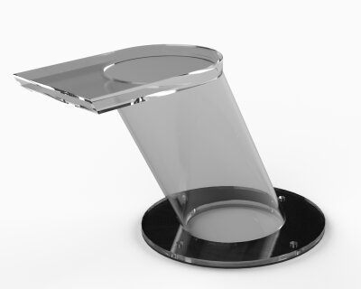 Ideal Eichenwald Schwalldusche Caribic LED Acrylglas zum Aufdübeln oder einbetonieren