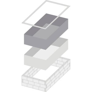 TrendStone Styroporpool Schwimmbecken Komplettpaket inkl. Pooltechnik 600 x 300 x 150 cm Verschiedene Ausführungen