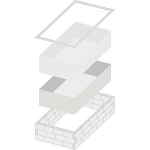 TrendStone Styroporpool Schwimmbecken Komplettpaket inkl. Pooltechnik 700 x 350 x 150 cm in verschiedenen Ausführungen