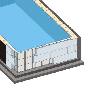 TrendStone Styroporpool Schwimmbecken Komplettpaket inkl. Pooltechnik 700 x 350 x 150 cm in verschiedenen Ausführungen