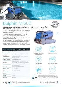 Dolphin Supreme M600 Poolroboter WIFI