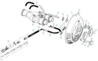 Fitstar Verstellachse für Taifun Duo Gegenstromanlage