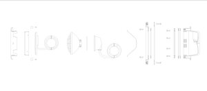 MTS SSL Blende ABS quadratisch