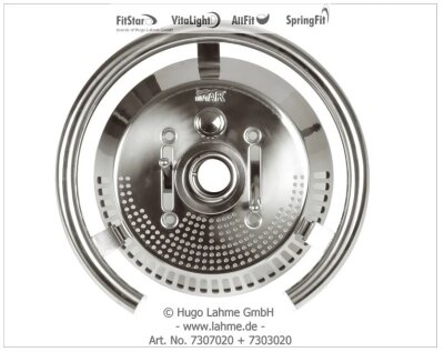 Fitstar Anschlußarmatur Taifun rund mit Piezoschalter komplett