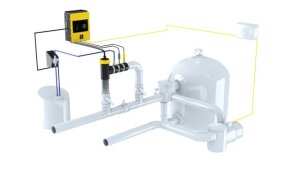 Infinity Salzwasserelektrolyse bis 110 m³ mit pH-Regulierung und Rx Überwachung WIFI
