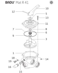 Speck Sterndichtung mit Druckteller und Dichtungen...