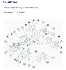 Astral GSA Sprint Ersatzteil Befestigungsplatte Teil Nr. 28