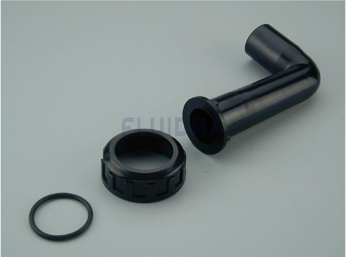 Fluidra Astral Anschlussteil Mehrwegeventil Ellenbogen 6-Wege-Ventils 1 1/2" schwarz
