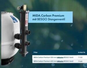 Midas Carbon Premium GFK Filterbehälter