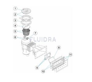 Astral Skimmerrahmen für Breitmaul Skimmer SK15...
