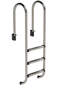 Schwimmbad Tiefbeckenleiter Ideal Eichenwald 2-5 Stufig...