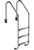 Schwimmbad Tiefbeckenleiter Ideal Eichenwald 2-5 stufig Edelstahl V2A Modell 56