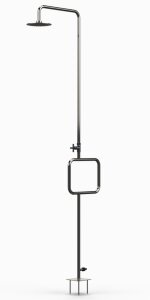 Ideal Eichenwald Gartendusche Pacific Edelstahl Modell 70