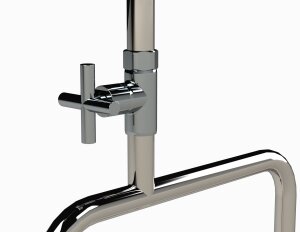 Ideal Eichenwald Gartendusche Pacific Edelstahl Modell 70