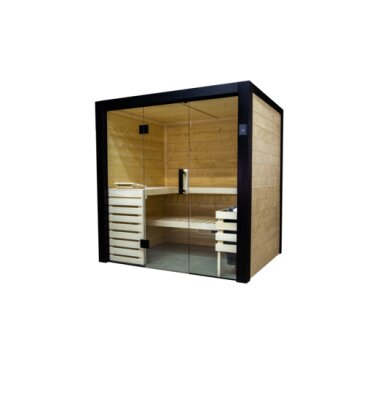 Sentiotec Massiv Holz Sauna Family Medium aus Fichte