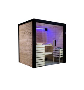 Sentiotec Massiv Holz Sauna Family Large aus Fichte