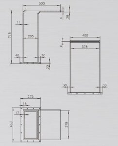 Ideal Eichenwald Schwalldusche Rio Wasserattraktion aus Acrylglas mit integrierter LED Beleuchtung