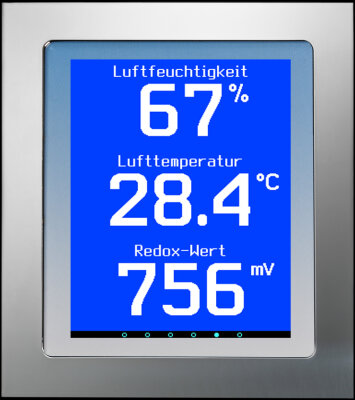 OSF Universal POOL-Display.net Schwimmbad-Fernanzeige mit grafischem Touchscreen und Internetanschluss