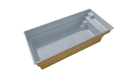 GFK Fertigpool ARIEL 420 Komplettset (4,7 × 2,7 × 1,3 m) – mit Technik & Montage