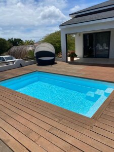 GFK Fertigpool ARIEL 420 Komplettset (4,7 × 2,7 × 1,3 m) – mit Technik & Montage