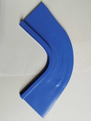 MTH Einhängeprofil blau Eckstück gebogene Ecke 90° Radius 50 mm