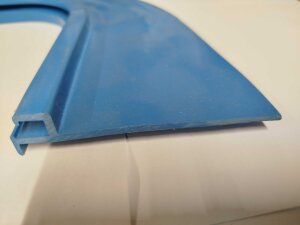 MTH Einhängeprofil blau Eckstück gebogene Ecke 90° Radius 50 mm