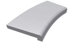 Beckenrandstein Athen Ovales Komplettset Antrazit Black 3,5 x 6,2 m