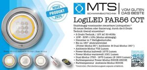 MTS Pool-Scheinwerfer LogiLED PAR56  eckig 35 W 12V ohne...