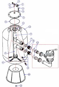 Behncke Düsenrohr D500 aus PP 171 mm lang für...