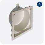 OWM Flanschsatz  für Unterwasserscheinwerfer rund eckig