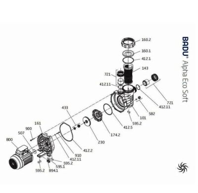 Speck Badu Alpha Eco Soft Anschlussset komplett 412.11 + 721
