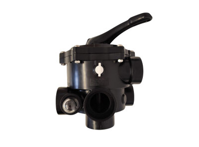 6 Wege Ventil Praher schwarz 1 1/2“ I.G unverklebt