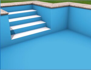 Aktion Alkorplan 2000 Schwimmbadfolie Rolle Türkis 1,65 m
