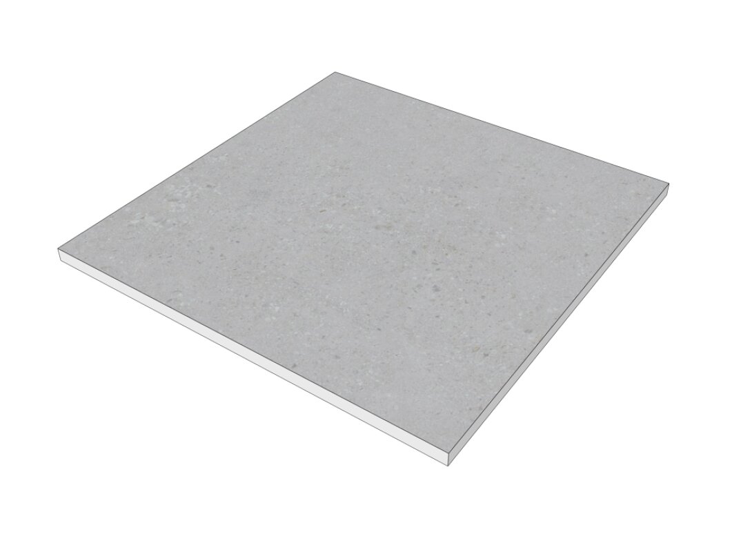 Scandi Roc Firenze Ceramica Terrassenplatte 60 x 60 x 2 cm Nordic Silver Grey (56,95 € pro 1 m²)